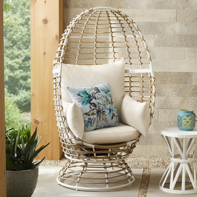 Dakota Fields Chando Metal Outdoor Lounge Chair (White) only 96.99